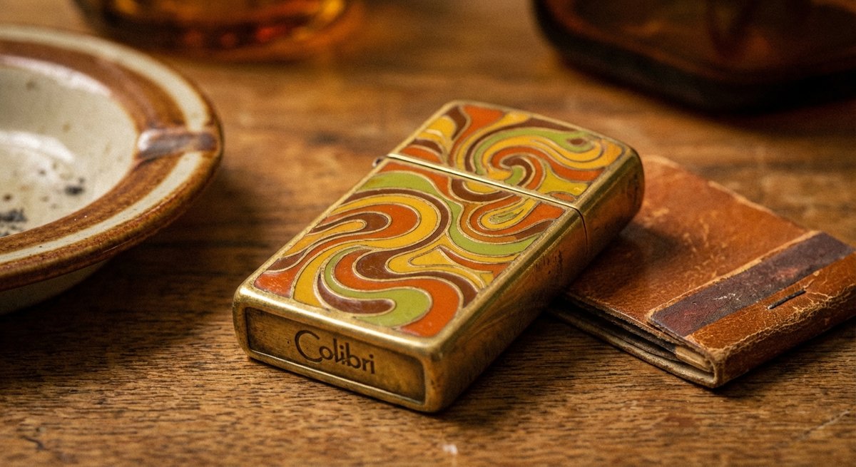 Design retrò accendino Colibri anni 70